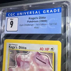 🔥1st Edition Koga's Ditto Holo 10/132 - Gym Challenge - CGC 9 - Pokemon 2000 - Image 5