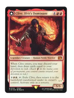 Clive, Ifrit's Dominant M 133 Foil FINAL FANTASY MTG Card NM - Image 1