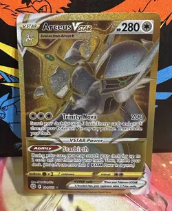 Arceus VSTAR NM GOLD Brilliant Stars 184/172 Pokemon TCG Holo NM - FREE SHIPPING - Image 1