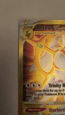 Pokemon TCG: Arceus VSTAR 184/172 Brilliant Stars Gold Secret Rare - Image 2
