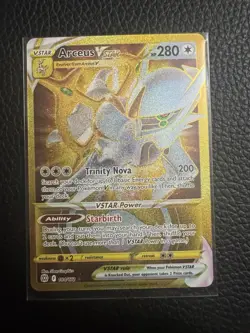 Pokemon TCG Arceus VSTAR Brilliant Stars 184/172 MINTY GOLD RARE - Image 1