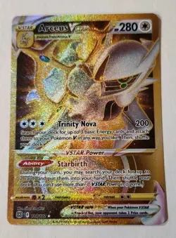 Pokemon TCG Arceus VSTAR 184/172 Gold Secret Rare Brilliant Stars - Image 1