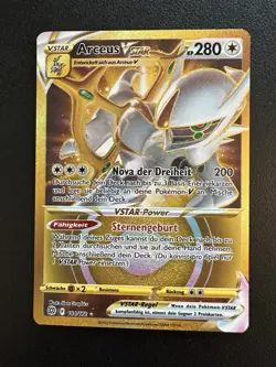 Pokemon TCG Arceus VSTAR Gold 184/172 SWSH Brilliant Stars - Image 1