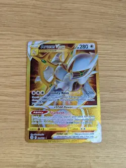 Pokemon TCG Card Arceus Vstar, Brilliant Stars Gold Secret rare, 184/172, N/M - Image 1
