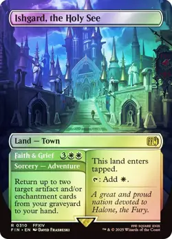 Ishgard, the Holy See Foil Borderless Final Fantasy MTG NM - Image 1