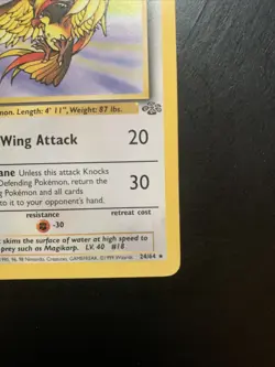 Pidgeot 24/64 Non Holo Jungle Set Rare Pokemon Card WOTC - Image 5