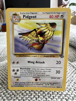 Pidgeot Jungle Set 24/64 Near Mint/Excellent Rare Non Holo Pokemon Card 1999 - Image 3