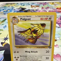 Pidgeot 24/64 Non Holo Jungle Set Rare Pokemon Card WOTC LP - Image 2