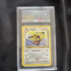 Pidgeot 24/64 Non Holo Jungle Set Rare Pokemon Card WOTC PG Graded 8 NM-MT 1999 - Image 1