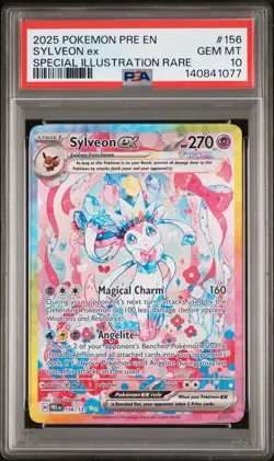 Pokemon TCG Sylveon EX Gem Mint PSA 10 Sir 156/131 Prismatic Evolutions - Image 1