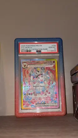 Pokemon TCG Sylveon EX Gem Mint PSA 10 Sir 156/131 Prismatic Evolutions w GUARD! - Image 1