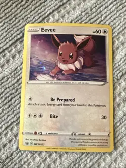 Eevee Swirl SWSH127 SWSH: Sword & Shield Promo Cards Holo Swirl - Image 1