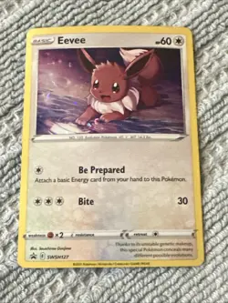 Eevee Swirl SWSH127 SWSH: Sword & Shield Promo Cards Holo Swirl - Image 1