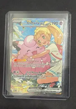 Lillie's Clefairy EX 280/217 SIR Pokemon Card Near Mint Pack Fresh - Image 1