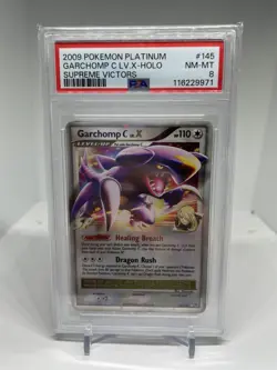 Garchomp C LV.X #145 - 145/147 - Supreme Victors - Pokemon Card - PSA 8 New Cert - Image 1