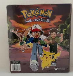 1999 Pokemon Vintage 3 Ring Binder (includes 16 9-pocket trading card pages) - Image 2