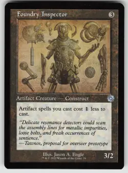 Foundry Inspector (Schematic) U The Brothers' War: Retro Frame Artifacts 79 MTG - Image 1