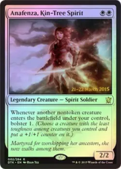 1x Anafenza, Kin-Tree Spirit - Foil Moderate Play MTG Magic - Kid Icarus - - Image 1