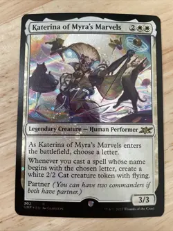 MTG Katerina of Myra's Marvels GALAXY FOIL #302 Unfinity UNF NM/M - Image 1