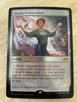 MTG Standard Procedure #287 GALAXY FOIL Unfinity UNF NM/M - Image 1