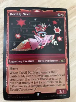 MTG Devil K. Nevil Showcase GALAXY FOIL #500 R Unfinity M/NM - Image 1