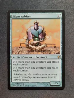 Magic the Gathering MTG - 1 x Silent Arbiter - Conspiracy - Ex Cond - Image 1