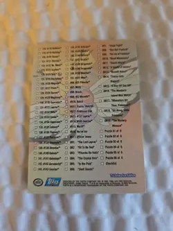 1998 Topps Chrome Pokemon Series 3 Checklist Holo Foil - Image 3