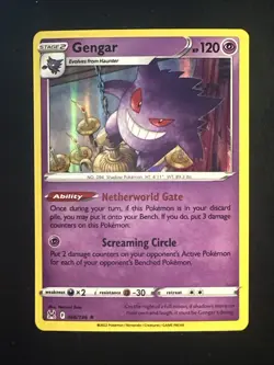 Gengar 66/196 Lost Origin Holo Rare Pokemon Card Pokemon TCG 066/196 NM-M - Image 1