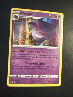 Gengar 66/196 Lost Origin Holo Rare Pokemon Card Pokemon TCG 066/196 NM-M - Image 2