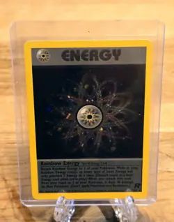 Rainbow Energy 17/82 Holo Pokemon Team Rocket TCG NM - Image 1