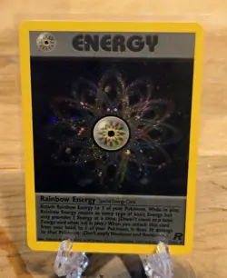 Rainbow Energy 17/82 Holo Pokemon Team Rocket TCG NM - Image 3