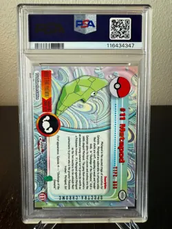 Pokemon 2000 Topps Chrome Metapod Spectra PSA 7 Near Mint #11 - Image 2