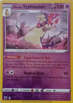 HISUIAN TYPHLOSION - REVERSE HOLO - ASTRAL RADIANCE - POKEMON CARD TCG -052/189 - Image 1