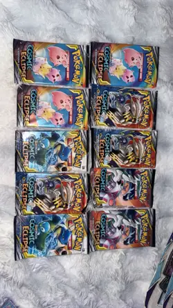 Pokemon TCG Mixed Lot Cosmic Eclipse, Evolving Skies, Booster Packs, Holo - Image 1