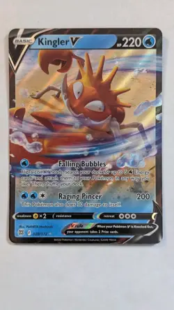 Kingler V and Kingler VMAX 028 & 029/172 Pokemon Sword & Shield Brilliant Stars - Image 2