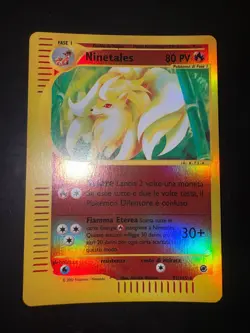 BGS 9 Pokemon Ninetales 57/165 Rare Reverse Foil Expedition Ita MINT - Image 1