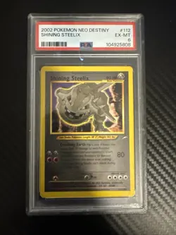 Pokemon 2002 Shining Steelix Neo Destiny Unlimited Holo 112/105 PSA 6 - Image 1