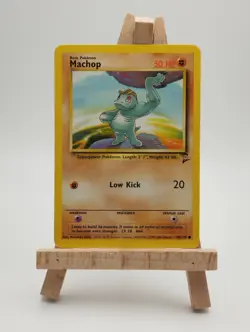 Pokemon TCG Machop 78/130 Regular Unlimited Base Set 2 - Image 1