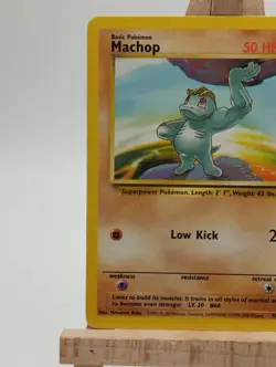 Pokemon TCG Machop 78/130 Regular Unlimited Base Set 2 - Image 2