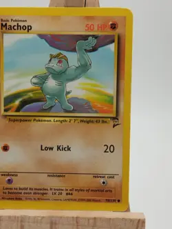 Pokemon TCG Machop 78/130 Regular Unlimited Base Set 2 - Image 3