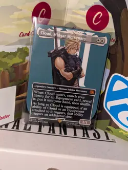 Cloud, Midgar Mercenary Borderless Final Fantasy Regular 0375 MTG - Image 1