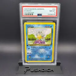 1999 Pokemon GERMAN Base Set 1ST EDITION #63 SCHIGGY – PSA 8 NM-MINT SQUIRTLE - Image 1