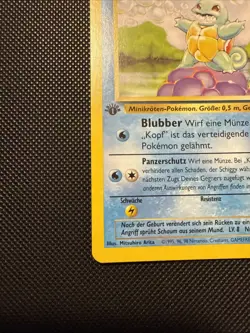Pokemon TCG Squirtle SCHIGGY Base Set 63/102 1st Edition Common GERMAN - Image 5