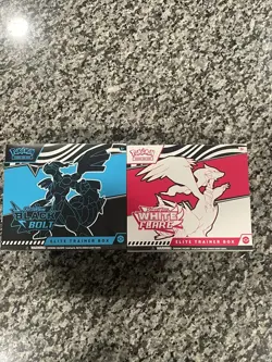 Pokemon Black Bolt and White Flare Elite Trainer Box ETB Set of 2 FACTORY SEALED - Image 1