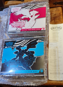 Pokemon TCG White Flare and Black Bolt Elite Trainer Box ETB Pair SEALED - Image 1