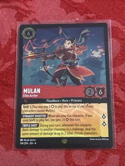 FOIL Disney Lorcana - Ursula’s Return - Mulan - Elite Archer - 114/204 FOIL - Image 1