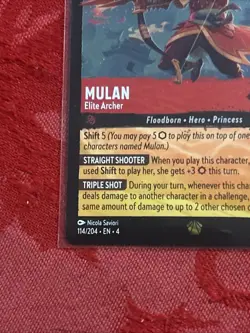 FOIL Disney Lorcana - Ursula’s Return - Mulan - Elite Archer - 114/204 FOIL - Image 4