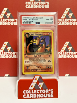 Dark Charizard | 21/82 | PSA 8 | Team Rocket 1st Edition Non Holo | G20 - Image 1