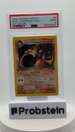 2000 Pokemon Rocket 1st Edition #4 Dark Charizard - Holo PSA 9 MINT - Image 2
