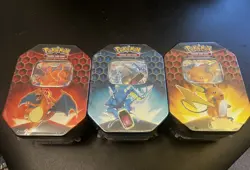 Pokemon Sun & Moon Hidden Fates Tins Art Set Of 3 Tins! Brand New Factory Sealed - Image 5